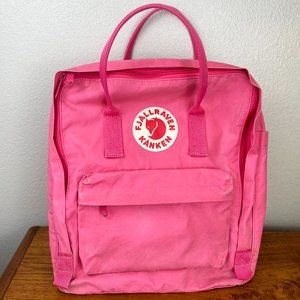 Fjallraven Kanken Pink Nylon Backpack Flamingo 100% Vinylon Regular Size